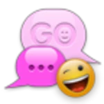 gosms pop theme pink android application logo